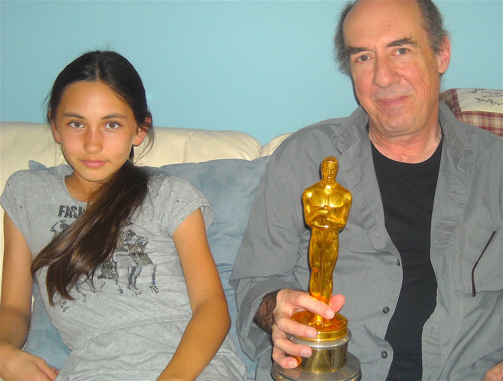 Theresa Laib and Don Digirolamo with famous Hollywood award