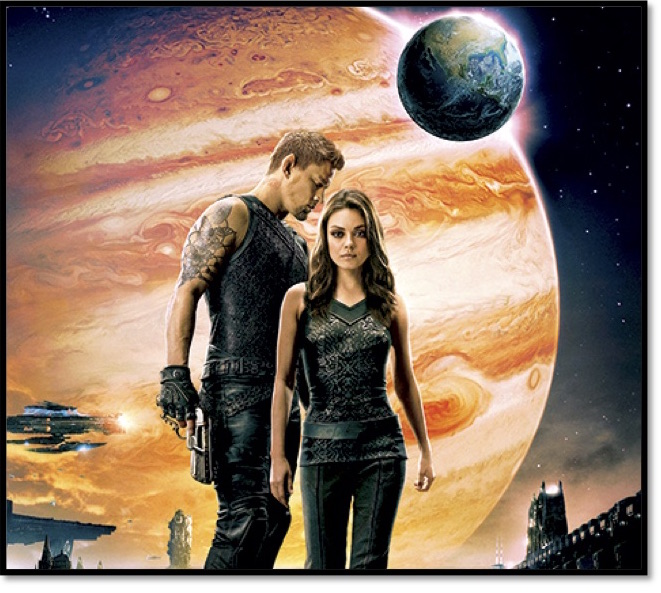 Mila Kunis and Channing Tatum in Jupiter Ascending