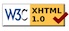 W3CXHTML 1.0 icon