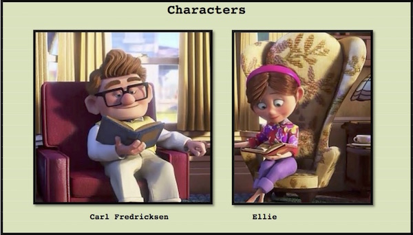 From the movie, UP, short-sequence movie ESL Lesson at MOvies Grow English