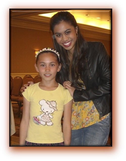 Theresa Laib with Ashley Argota at Gary Spatz Playground audition.  Watch movies learn English with movies.