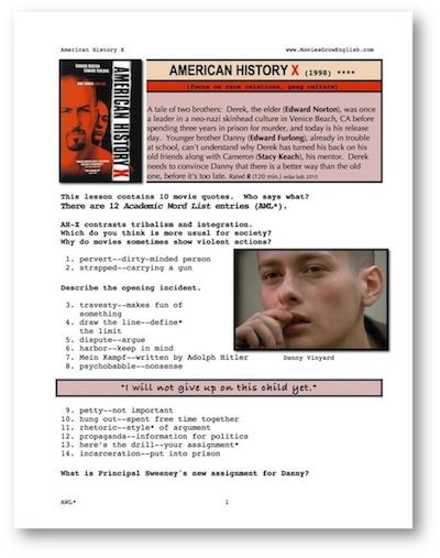 Whole Movie Portal, ESL movie, American History X