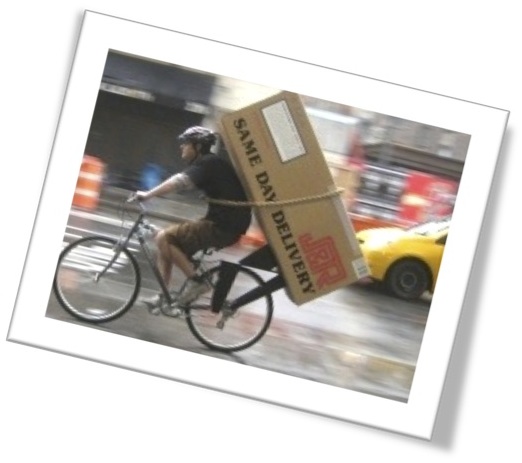 Bicycle messenger for ESL lesson for Premium Rush film