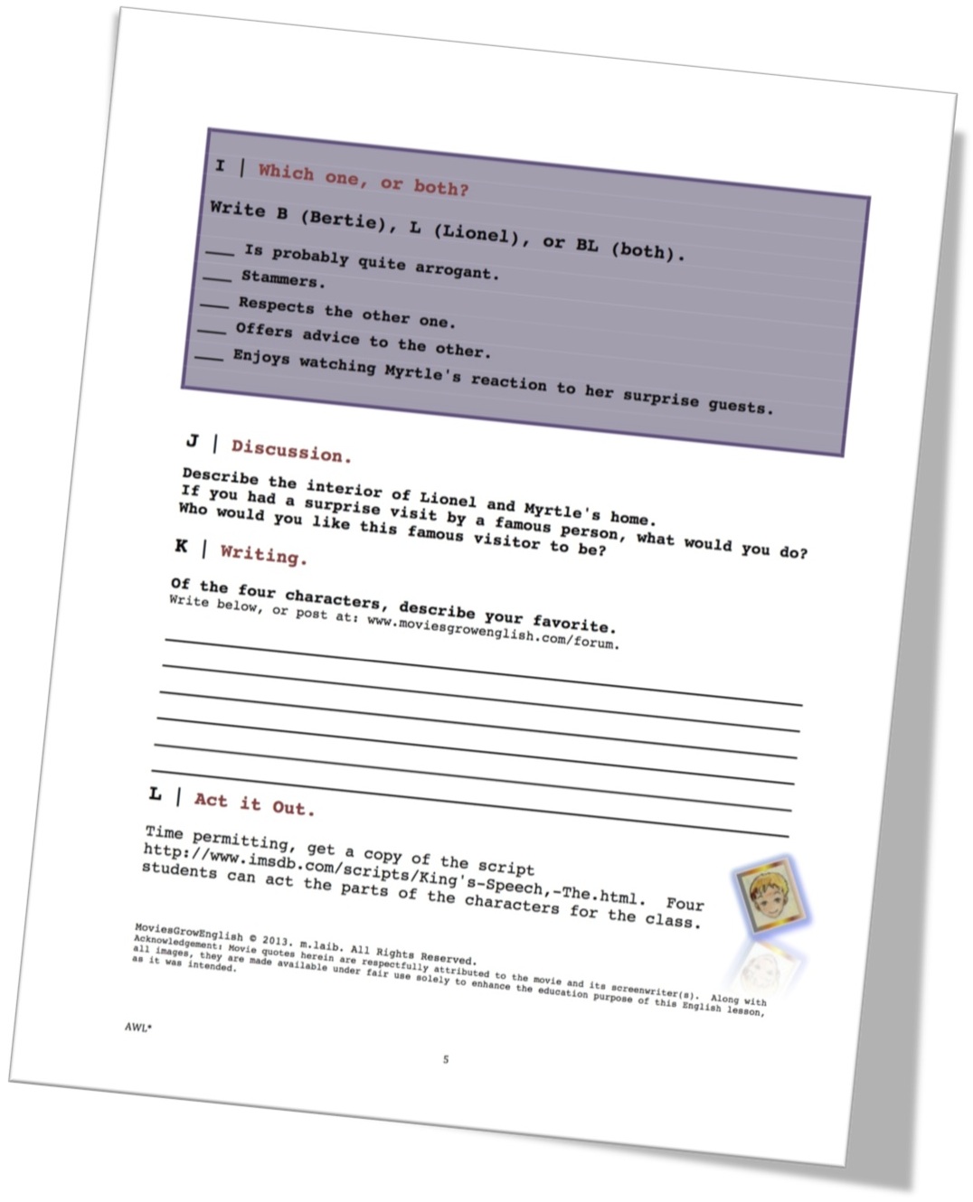 The King's Speech short-sequence lesson, Page 5