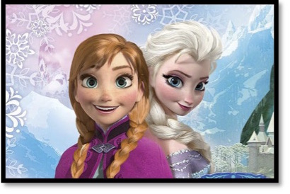 Anna and Ilsa from the Disney animation Frozen for Movies Grow English ESL lessons