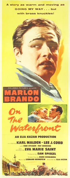 Poster for "On the Waterfront" starring Marlon Brando