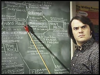 School of Rock, Jack Black as teacher