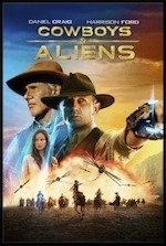 Cowboys and Aliens ESL movie-lesson poster