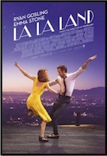 Poster for La La Land for whole-movie ESL lesson at Movies Grow English