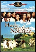 Much Ado about Nothing, whole-movie ESL lesson poster