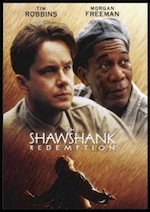 Shawshank Redemption, whole-movie ESL lesson poster, starring Morgan Freeman and Tim Robbins