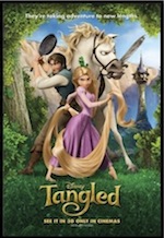 Tangled, whole-movie ESL lesson poster