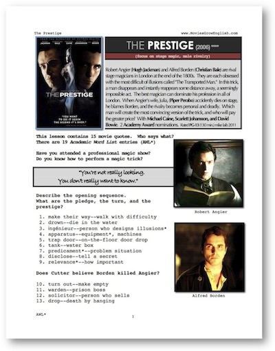 thumbnail, The Prestige